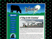 Tablet Screenshot of heislersdairy.com